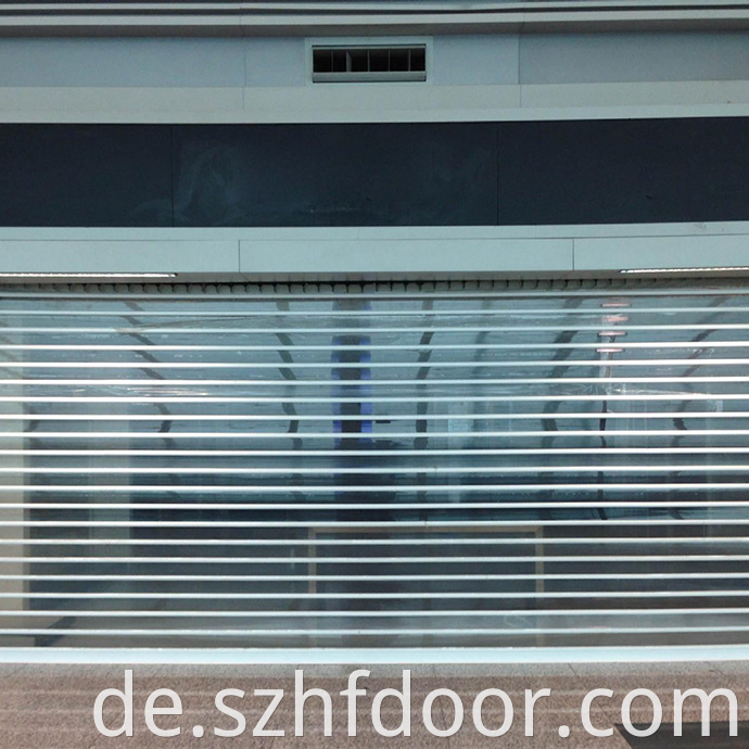 PVC folding crystal door